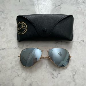 Ray Ban Polarized Aviator Flash